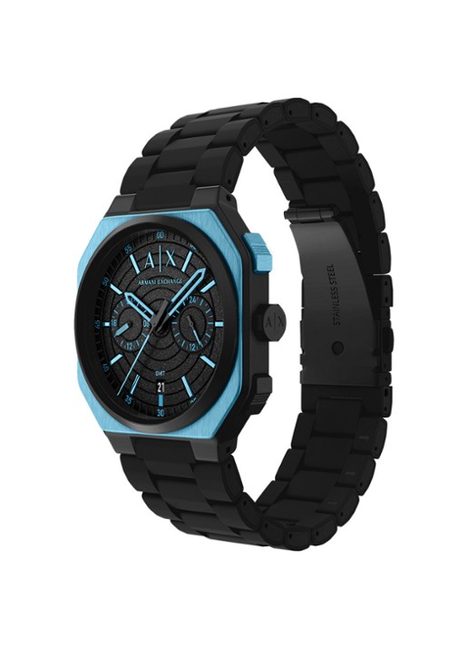Armani Horloge AX1480 - detail 5 zwart