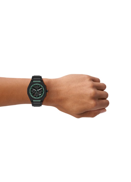 Armani Horloge AX4294 - detail 5 zwart