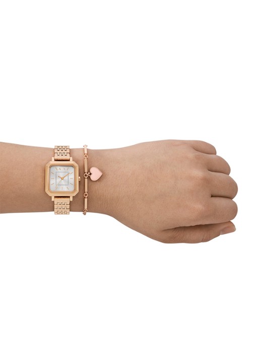 Armani Horloge en armband set van 2 AX7164SET - detail 4 roségoud