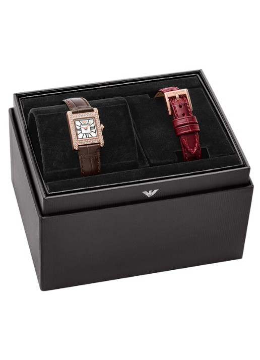 Armani Horloge en horlogeband AR80083AET - detail 4 roségoud