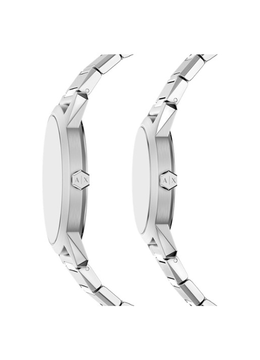 Armani Horloge set van 2 AX7180SET  - detail 3 zilver