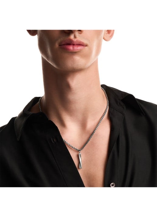 Armani Iconic Trend ketting EGS3366040 - detail 2 zilver
