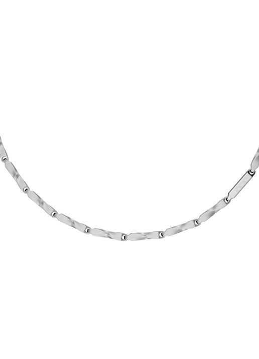 Armani Iconic Trend ketting EGS3368040 - voorkant 3 zilver