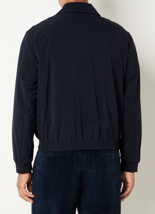 Armani Jack in wolblend met steekzakken - achterkant 4 donkerblauw