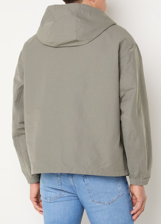 Armani Jack met capuchon en ritszakken - achterkant 2 grijs