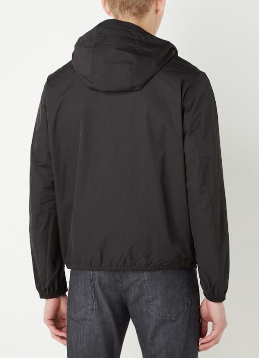 Armani Jack met capuchon en ritszakken - achterkant 4 donkerblauw