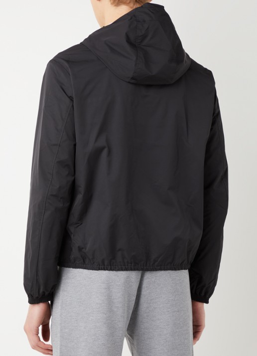 Armani Jack met capuchon en ritszakken - achterkant 2 zwart