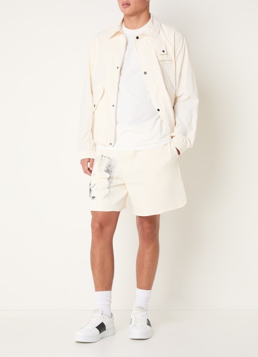 Armani Jack met klepzakken - voorkant 4 gebroken wit