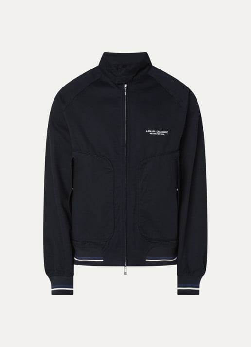 Armani Jack met klepzakken - voorkant donkerblauw