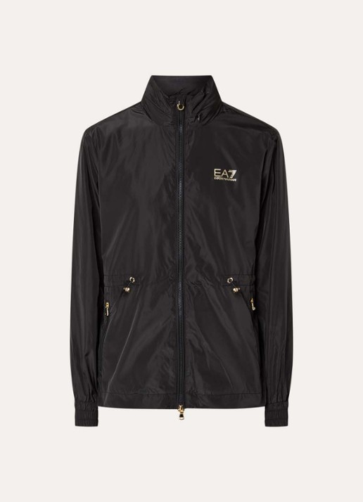 Armani Jack met logo en ritszakken - voorkant 3 zwart
