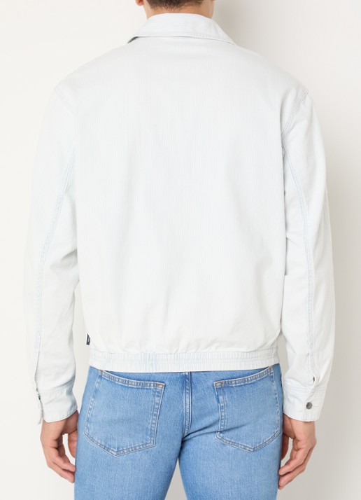 Armani Jack met logo en streepprint - achterkant 4 lichtblauw