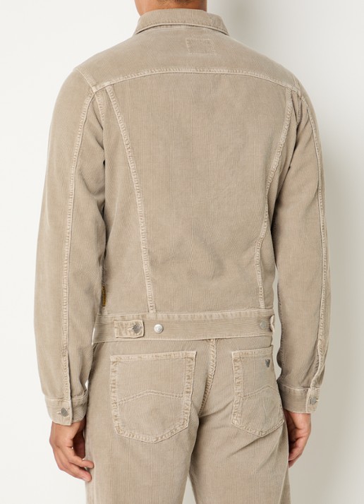 Armani Jack van corduroy met steekzakken - achterkant 2 lichtgrijs