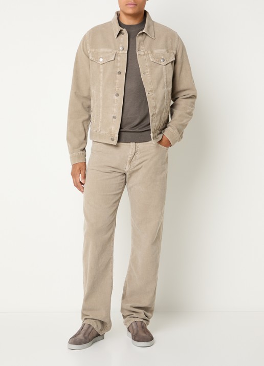 Armani Jack van corduroy met steekzakken - voorkant 4 lichtgrijs