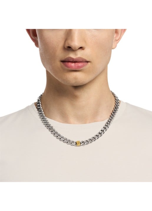 Armani Ketting EGS3187040 - detail 2 zilver