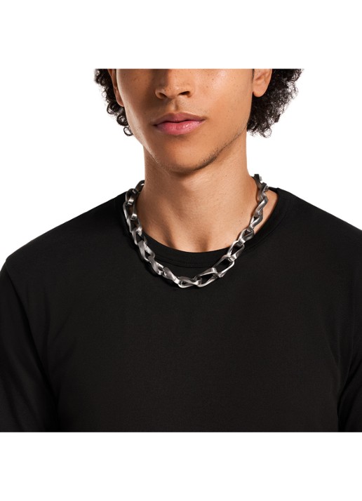 Armani Ketting EGS3301040 - detail 2 zilver