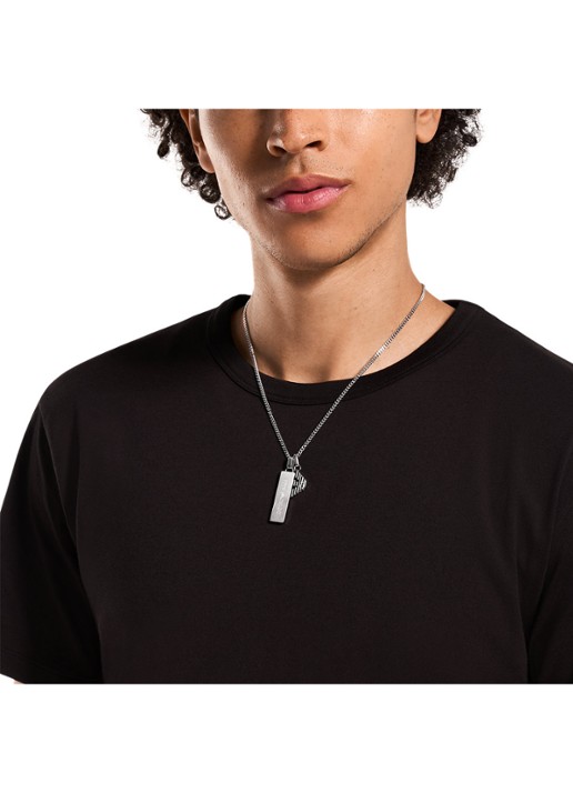 Armani Ketting EGS3306040 - detail 2 zilver