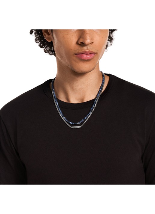 Armani Ketting EGS3312040 - detail 2 zilver