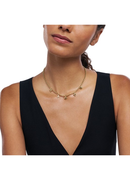 Armani Ketting verguld EGS3267710 - detail 2 goud
