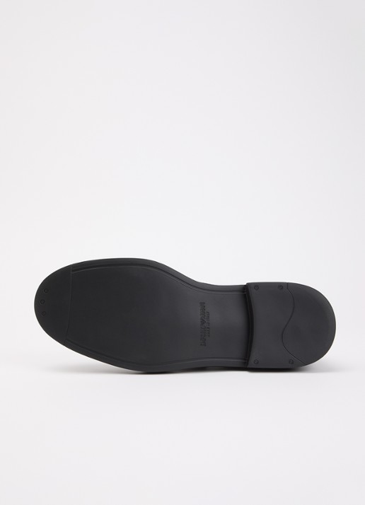 Armani Loafer van kalfsleer met gespdetail - detail 3 zwart