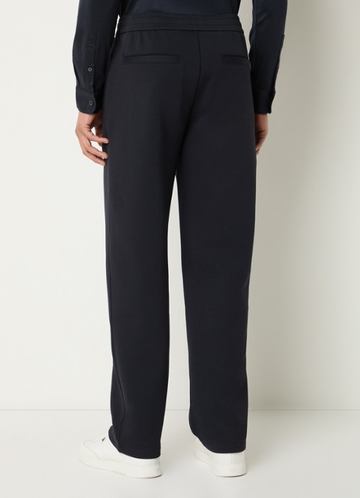 Armani Loose fit joggingsbroek met steekzakken - achterkant donkerblauw