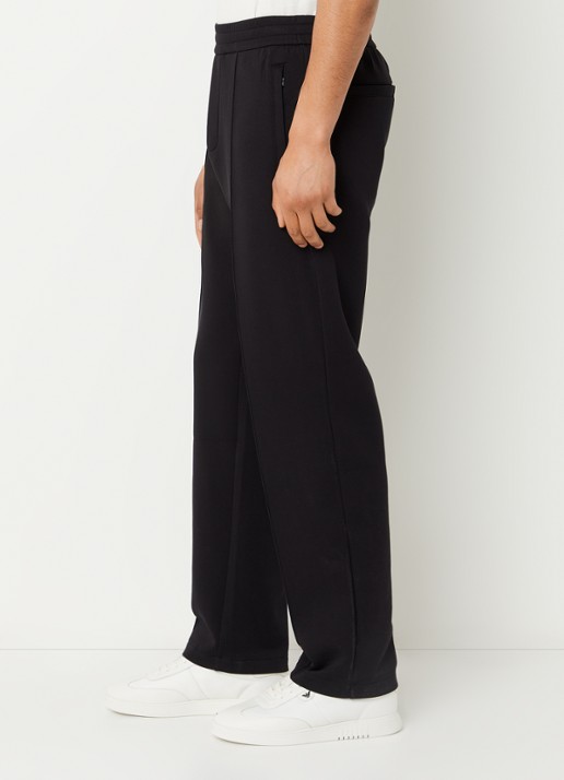 Armani Loose fit joggingsbroek met steekzakken - detail 3 zwart