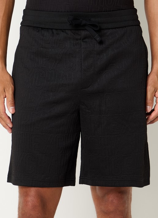 Armani Loose fit korte broek met logoborduring