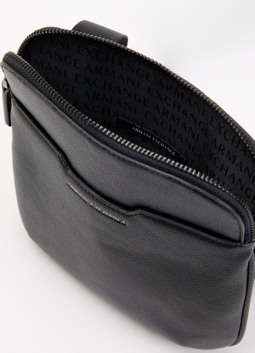 Armani Messenger schoudertas van imitatieleer - detail 2 zwart