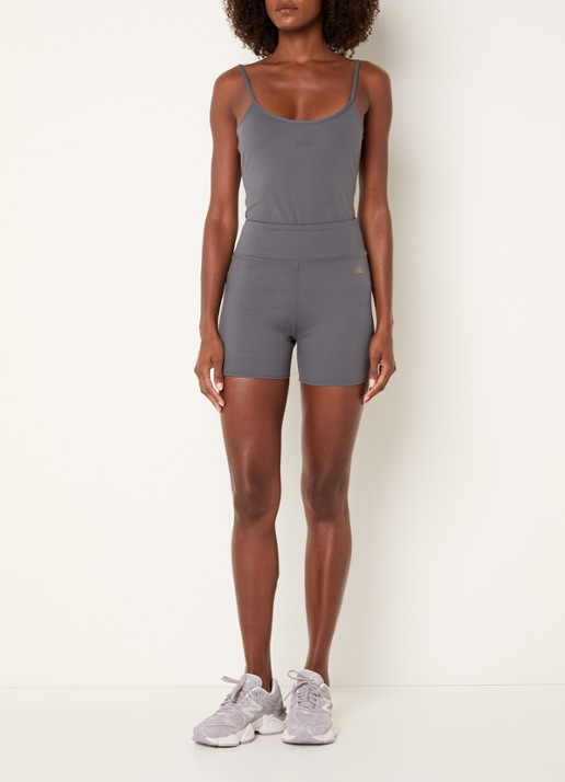 Armani Mid waist skinny fit trainingslegging - voorkant 5 grijs