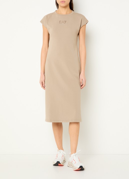 Armani Midi jurk met logo en strass