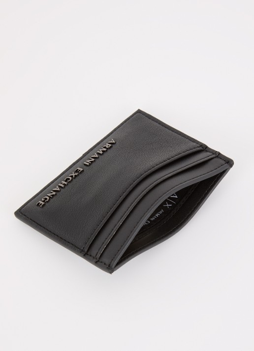 Armani Pasjeshouder met logo - voorkant 3 zwart