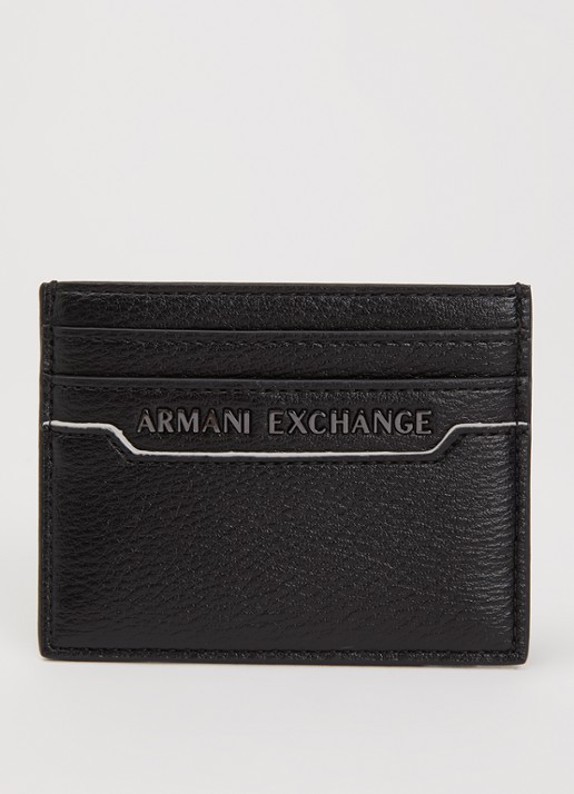 Armani Pasjeshouder met logo - voorkant 2 antraciet