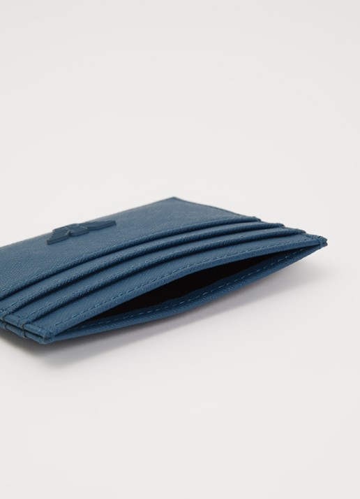 Armani Pasjeshouder met logo - voorkant 3 donkerblauw