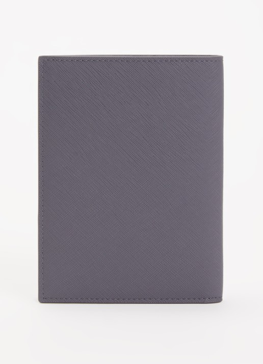 Armani Paspoortetui met logo - achterkant 3 taupe