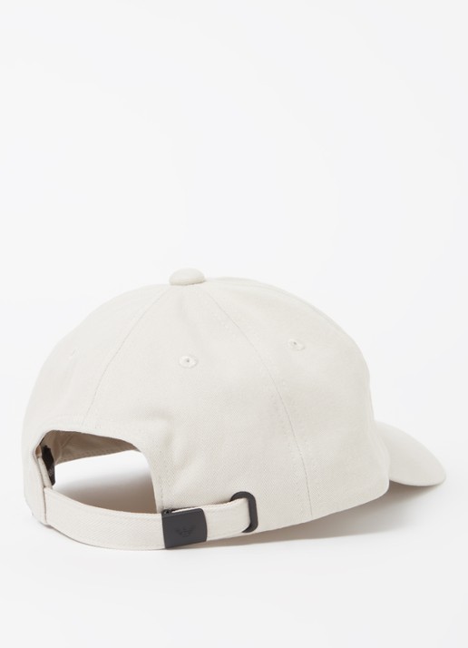 Armani Pet met logoborduring - achterkant beige