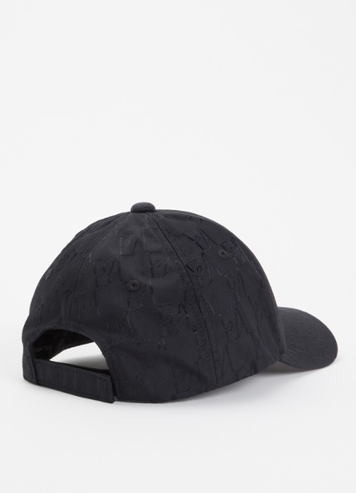 Armani Pet met logoprint - detail 2 zwart