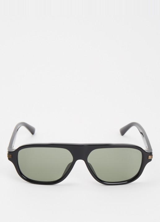 Armani Piloten zonnebril EA4285U - detail zwart