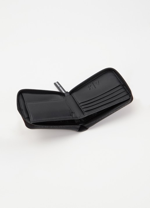 Armani Portemonnee met logo - voorkant 3 zwart