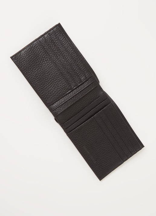 Armani Portemonnee met sleutelhanger van leer - voorkant 2 zwart
