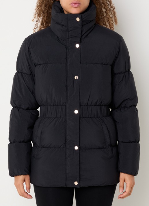 Armani Puffer jack met opbergbare capuchon en steekzakken