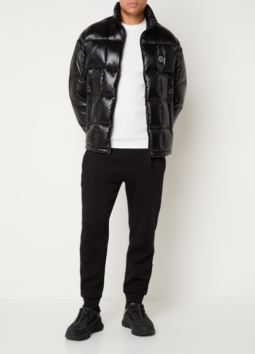 Armani Pufferjas met donsvulling en ritszakken - voorkant 4 black-uc001