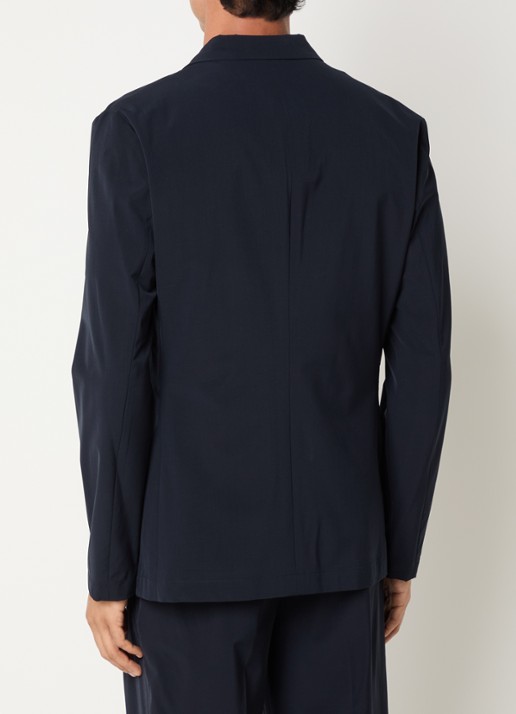 Armani Regular fit colbert met klepzakken - achterkant 3 donkerblauw