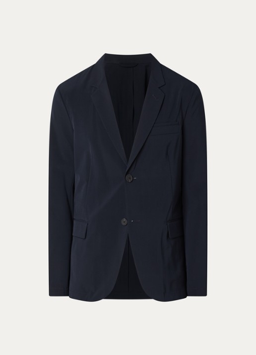 Armani Regular fit colbert met klepzakken - voorkant donkerblauw