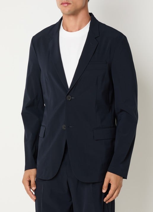 Armani Regular fit colbert met klepzakken