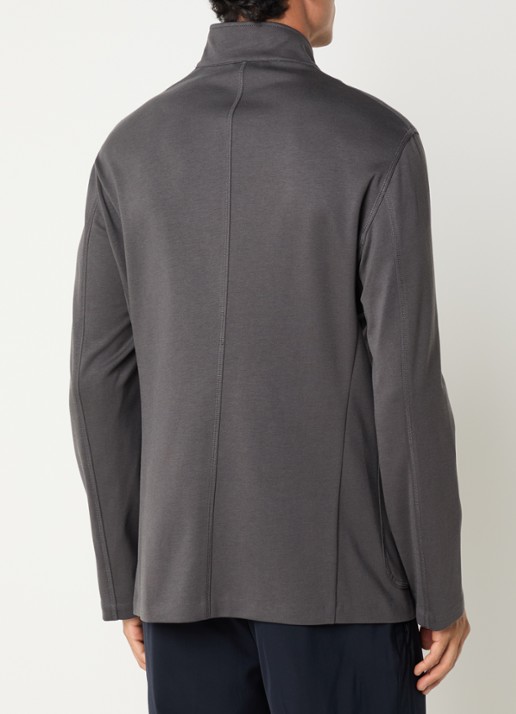 Armani Regular fit colbert met steekzakken - achterkant 2 antraciet