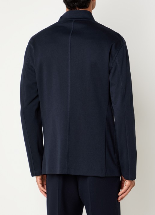 Armani Regular fit colbert met steekzakken - achterkant 2 donkerblauw