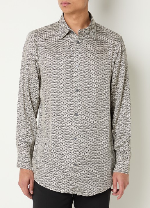 Armani Regular fit overhemd met grafische print