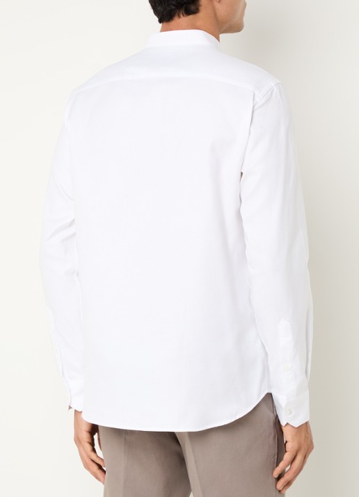 Armani Regular fit overhemd met stretch - achterkant gebroken wit