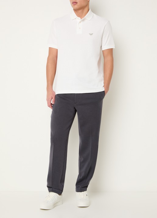 Armani Regular fit polo met logo - voorkant 3 wit