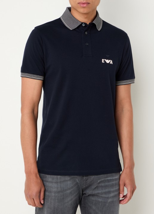 Armani Regular fit polo met logoborduring