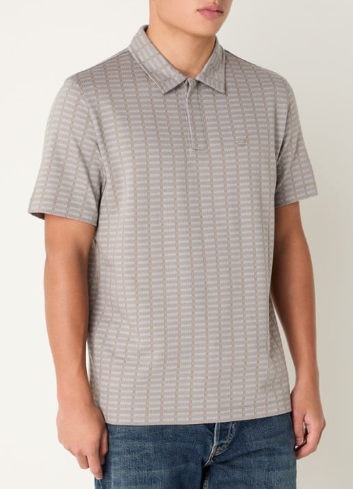 Armani Regular fit polo met logoborduring